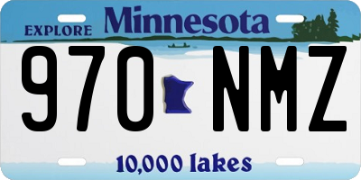 MN license plate 970NMZ