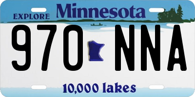 MN license plate 970NNA