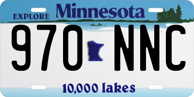 MN license plate 970NNC