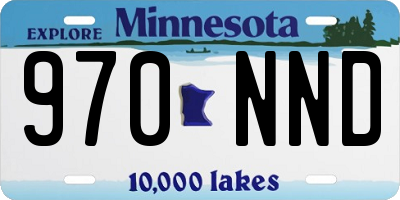 MN license plate 970NND