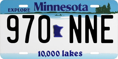 MN license plate 970NNE