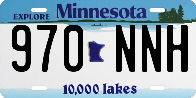 MN license plate 970NNH