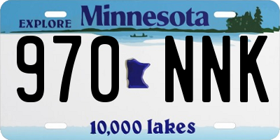 MN license plate 970NNK