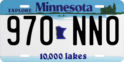 MN license plate 970NNO