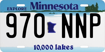MN license plate 970NNP