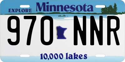 MN license plate 970NNR