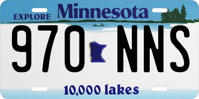 MN license plate 970NNS