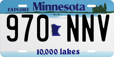 MN license plate 970NNV