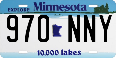 MN license plate 970NNY