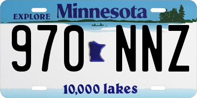 MN license plate 970NNZ