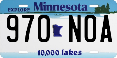 MN license plate 970NOA