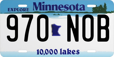 MN license plate 970NOB