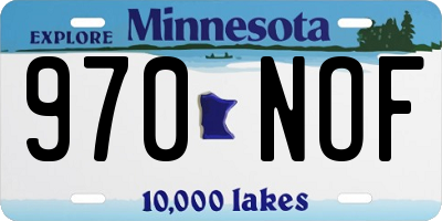 MN license plate 970NOF