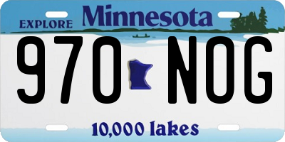 MN license plate 970NOG