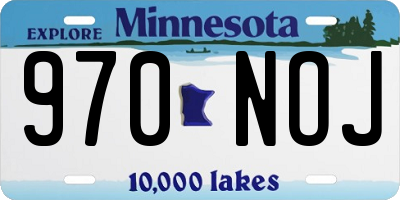 MN license plate 970NOJ