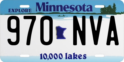 MN license plate 970NVA