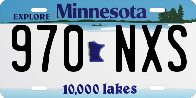 MN license plate 970NXS