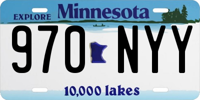 MN license plate 970NYY