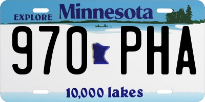MN license plate 970PHA