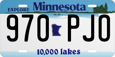 MN license plate 970PJO