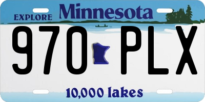 MN license plate 970PLX