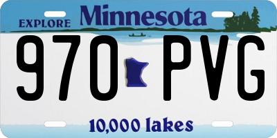 MN license plate 970PVG