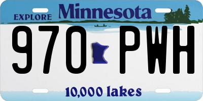 MN license plate 970PWH