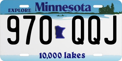 MN license plate 970QQJ