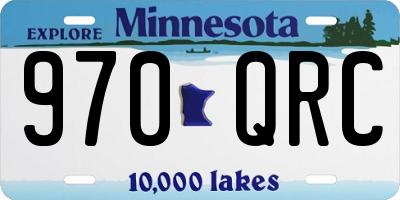 MN license plate 970QRC
