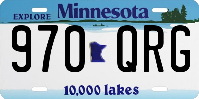 MN license plate 970QRG