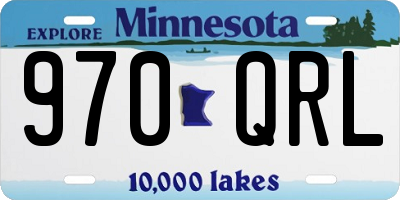 MN license plate 970QRL