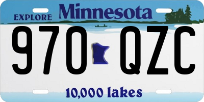 MN license plate 970QZC
