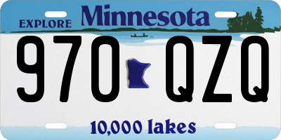 MN license plate 970QZQ