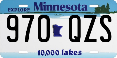 MN license plate 970QZS