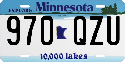 MN license plate 970QZU