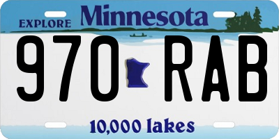 MN license plate 970RAB