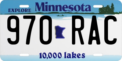 MN license plate 970RAC