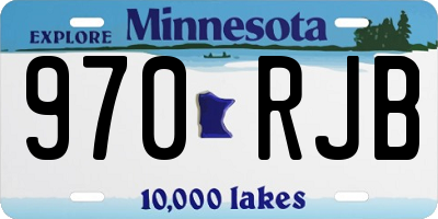 MN license plate 970RJB