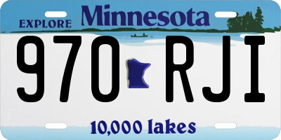 MN license plate 970RJI