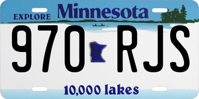 MN license plate 970RJS