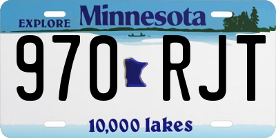 MN license plate 970RJT