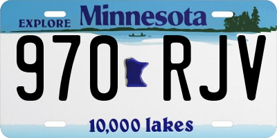 MN license plate 970RJV