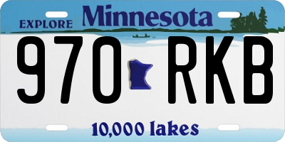 MN license plate 970RKB