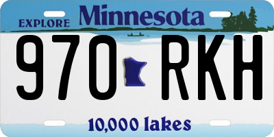 MN license plate 970RKH
