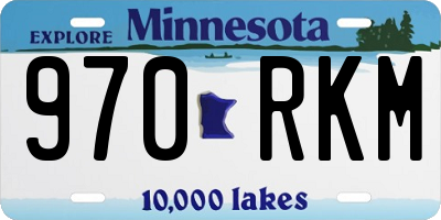 MN license plate 970RKM