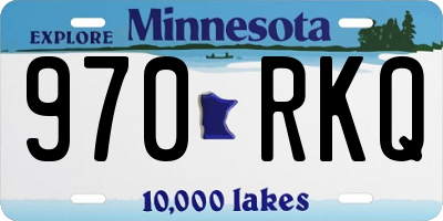 MN license plate 970RKQ
