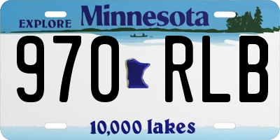 MN license plate 970RLB