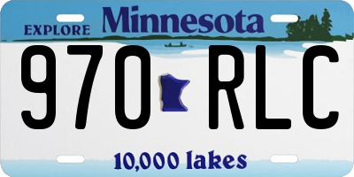 MN license plate 970RLC