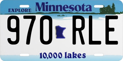 MN license plate 970RLE