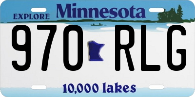 MN license plate 970RLG